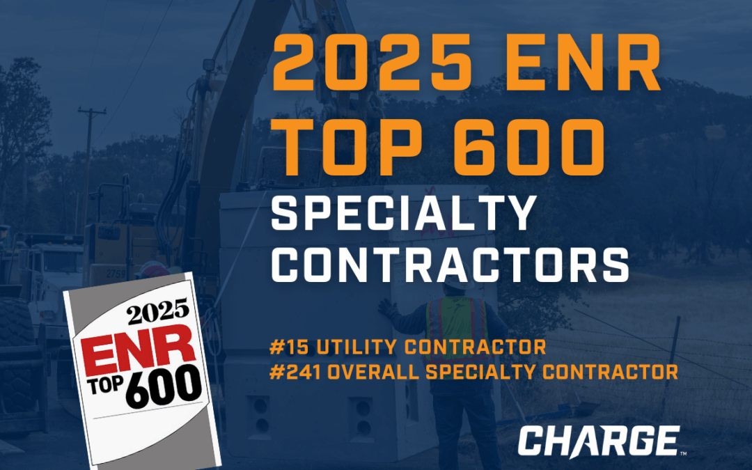 Charge Named a Top Utility Specialty Contractor by ENR for 2025